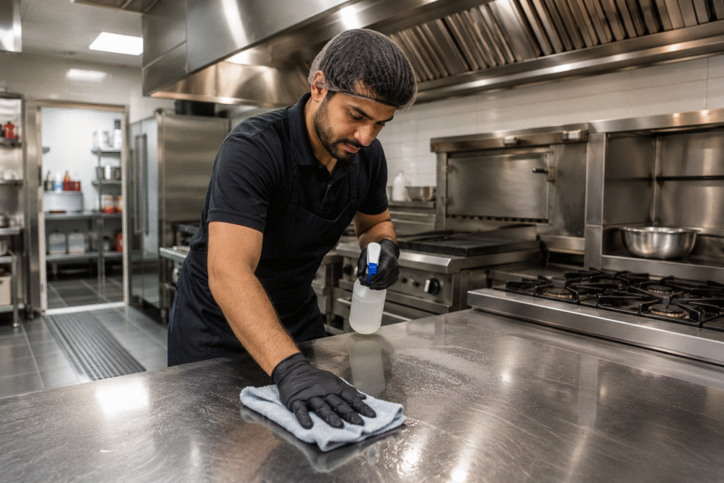 kitchen cleaning